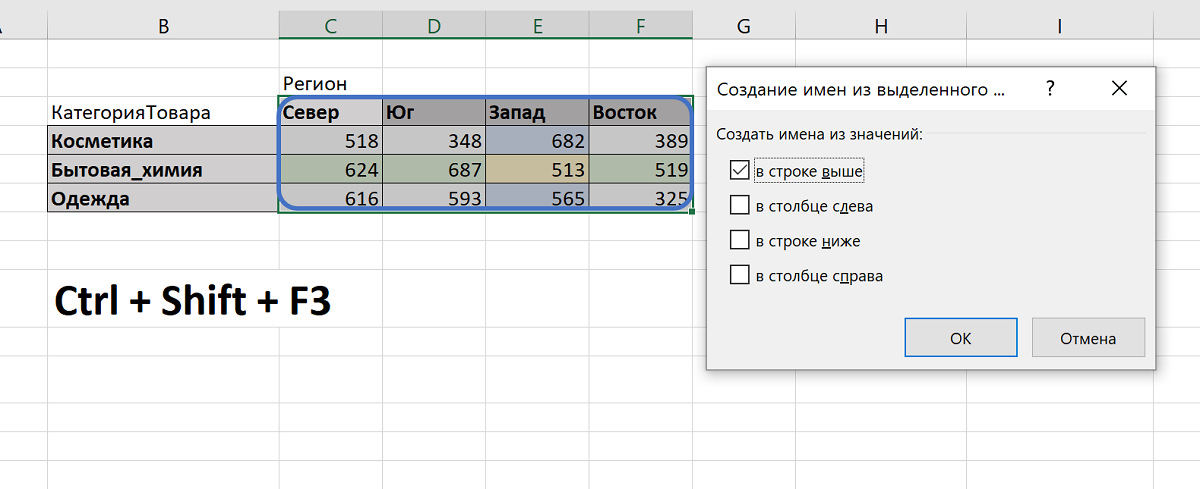 Excel – просто. Ищем значение на пересечении