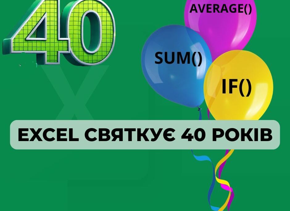 Excel святкує 40 років: як звичайна таблиця змінила світ бізнесу