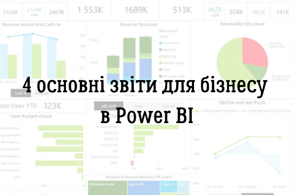 4 основні звіти для бізнесу в Power BI